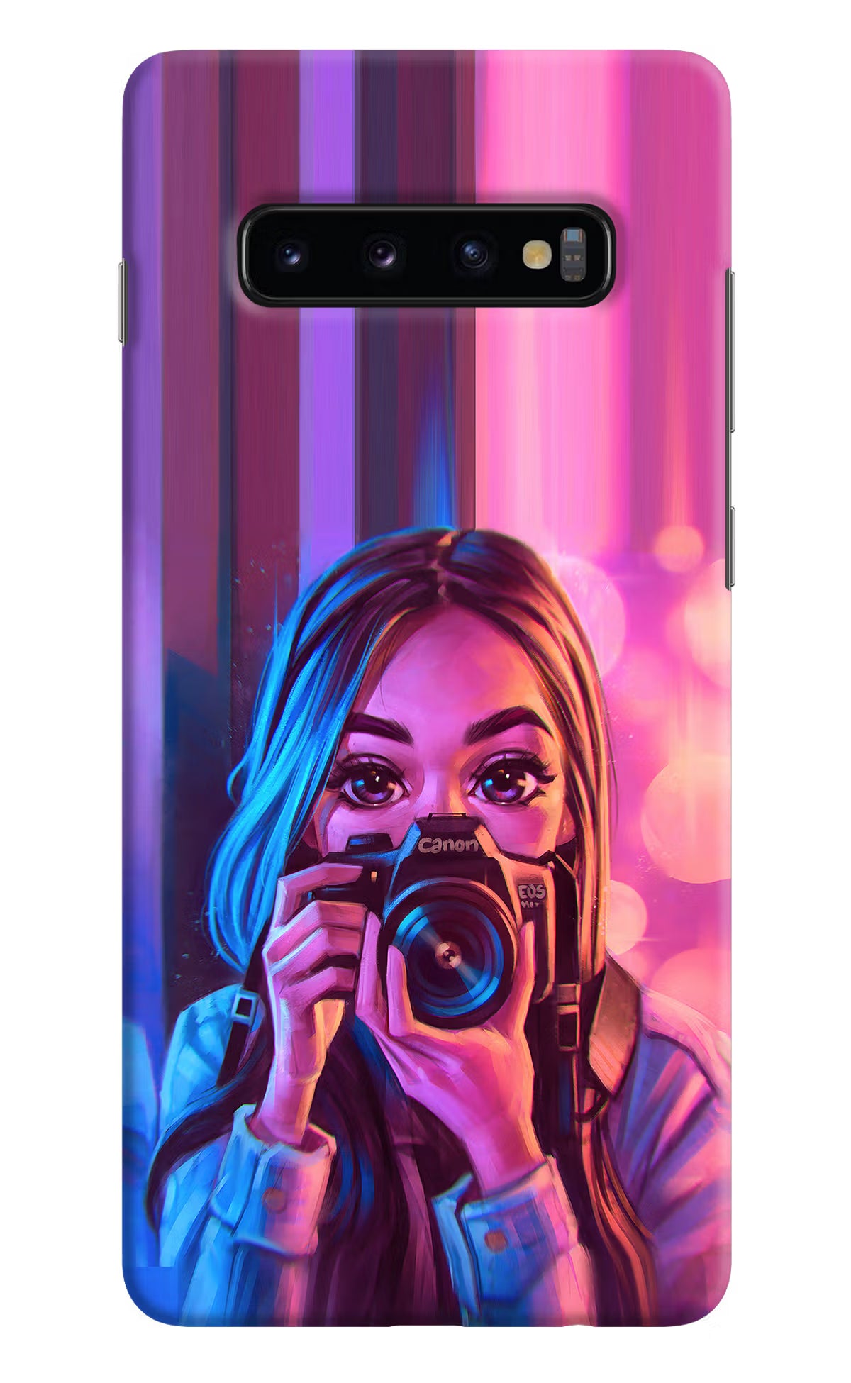 Girl Photographer Samsung S10 Plus Hard Case Back Cover by Casekaro