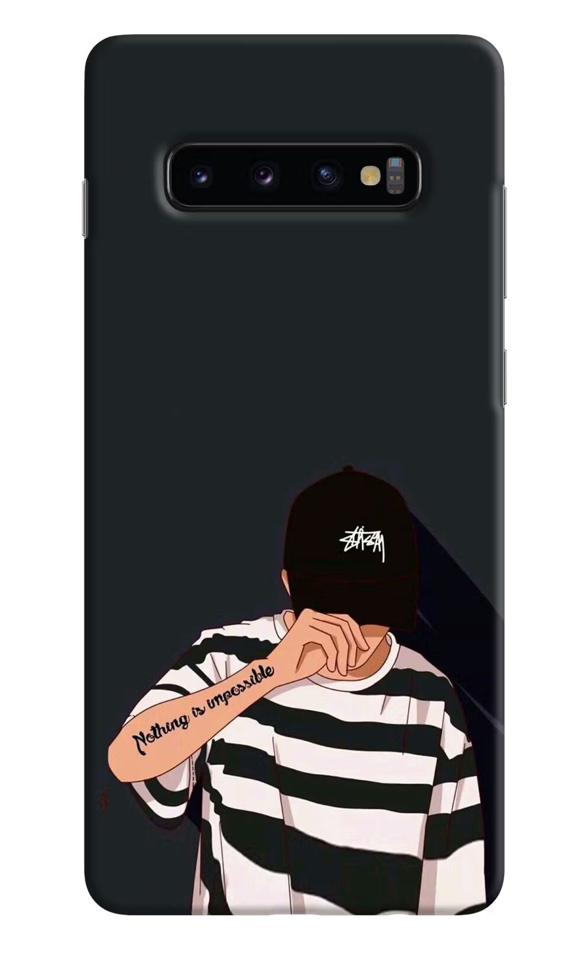 Aesthetic Boy Samsung S10 Plus Hard Case Back Cover by Casekaro