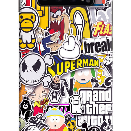 Sticker Bomb Samsung S10 Plus Hard Case Back Cover by Casekaro
