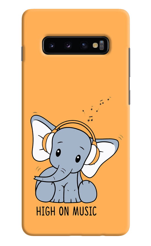 High On Music Samsung S10 Plus Hard Case Back Cover by Casekaro