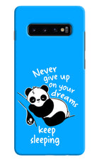 Keep Sleeping Samsung S10 Plus Hard Case Back Cover by Casekaro