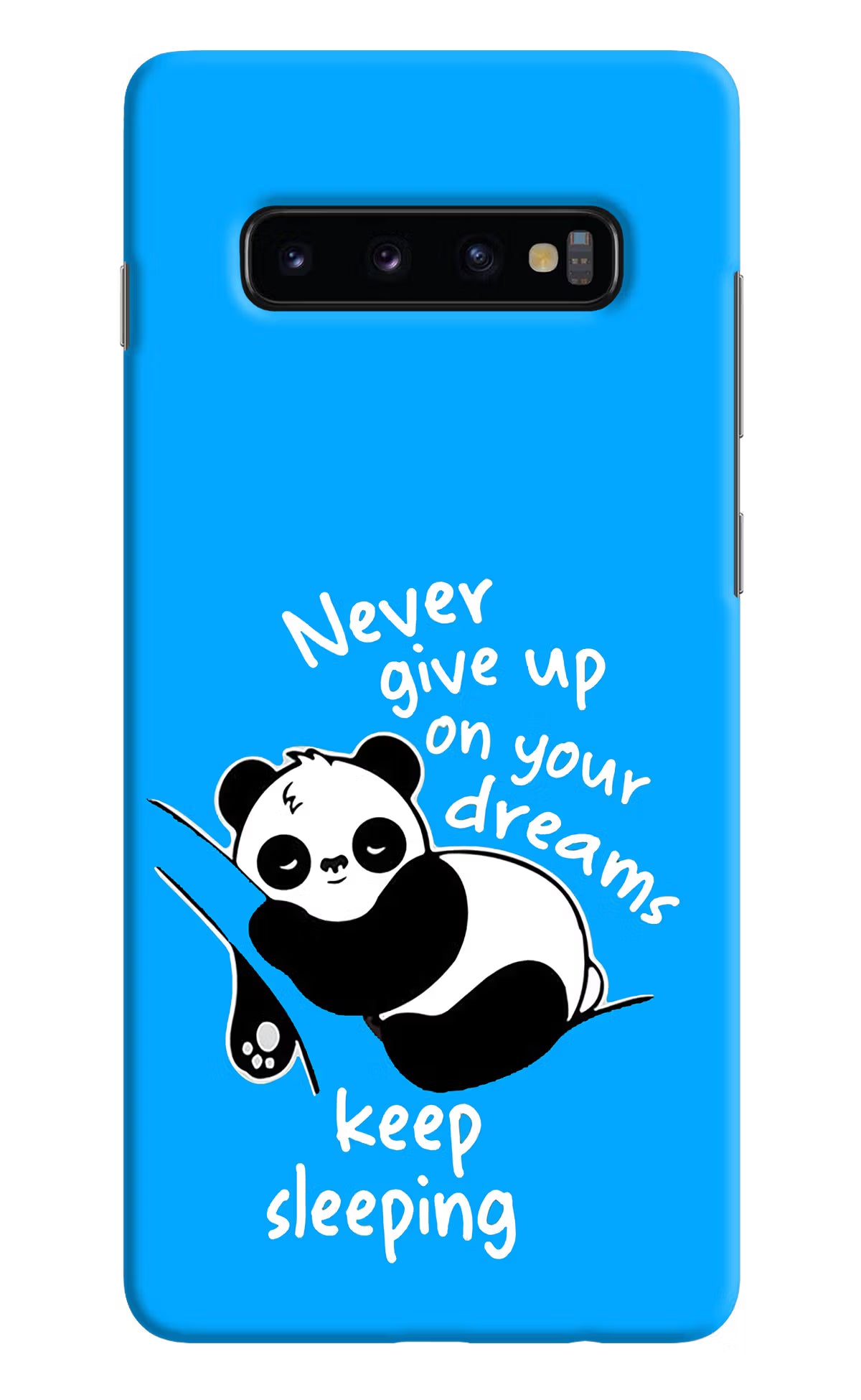 Keep Sleeping Samsung S10 Plus Hard Case Back Cover by Casekaro