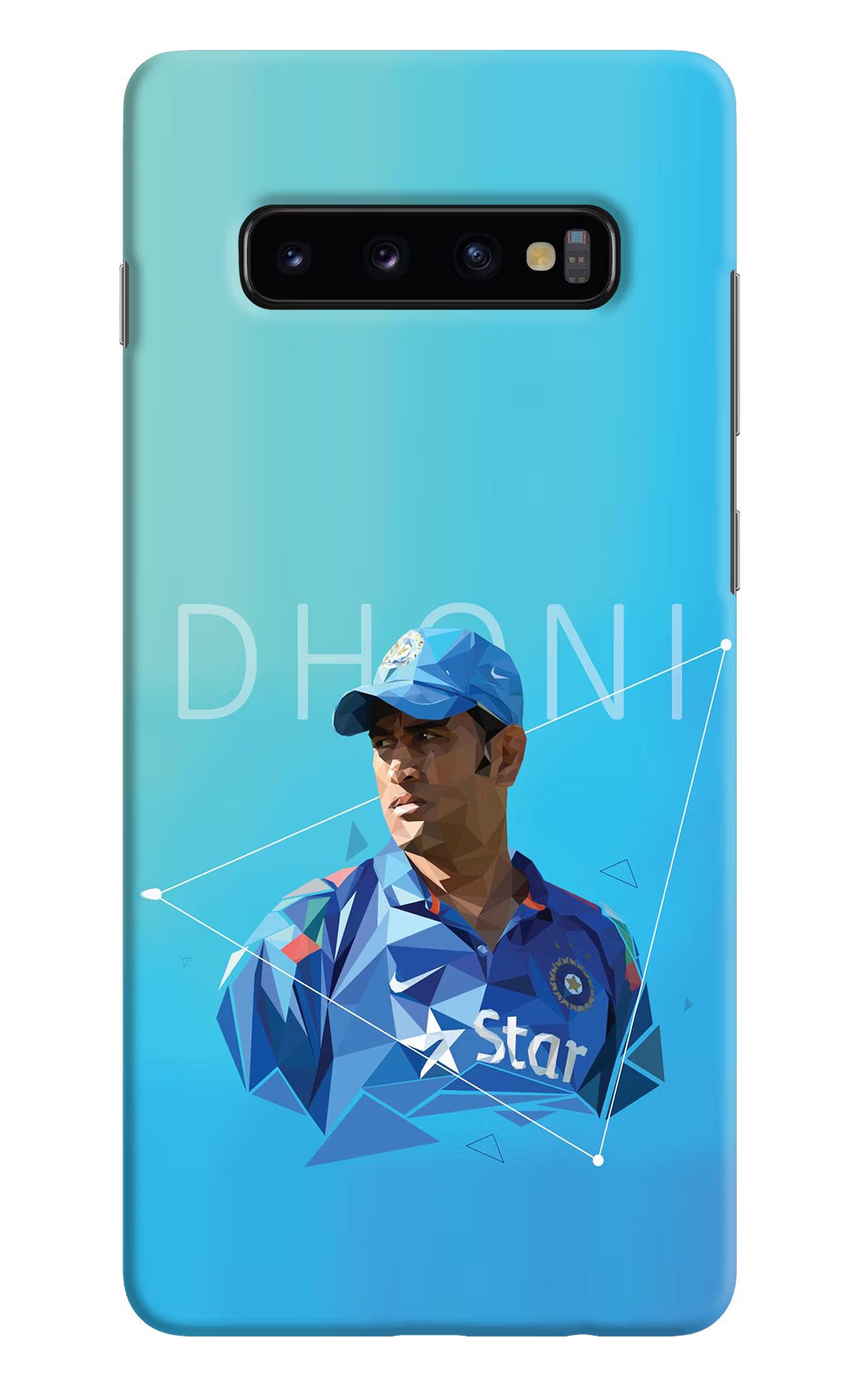 Dhoni Artwork Samsung S10 Plus Hard Case Back Cover by Casekaro