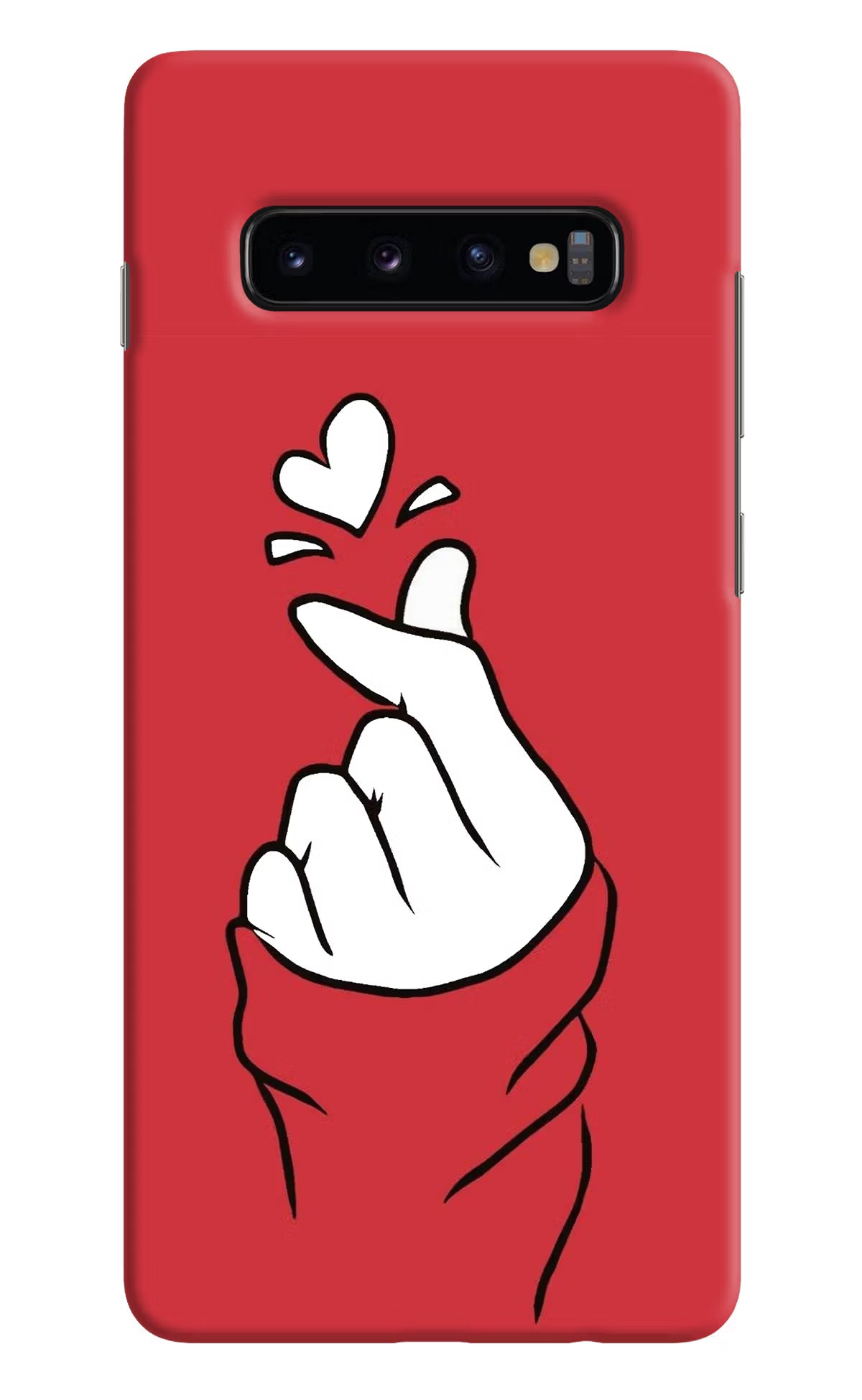 Korean Love Sign Samsung S10 Plus Hard Case Back Cover by Casekaro