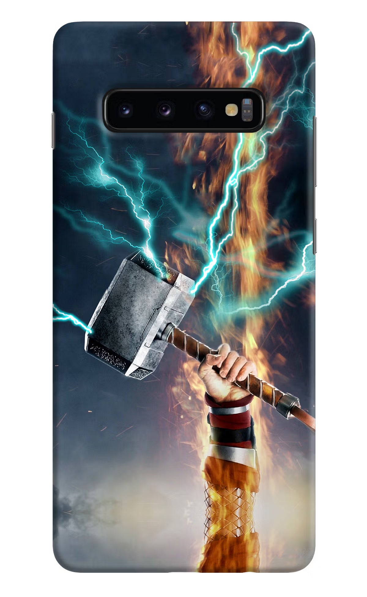 Thor Hammer Mjolnir Samsung S10 Plus Hard Case Back Cover by Casekaro