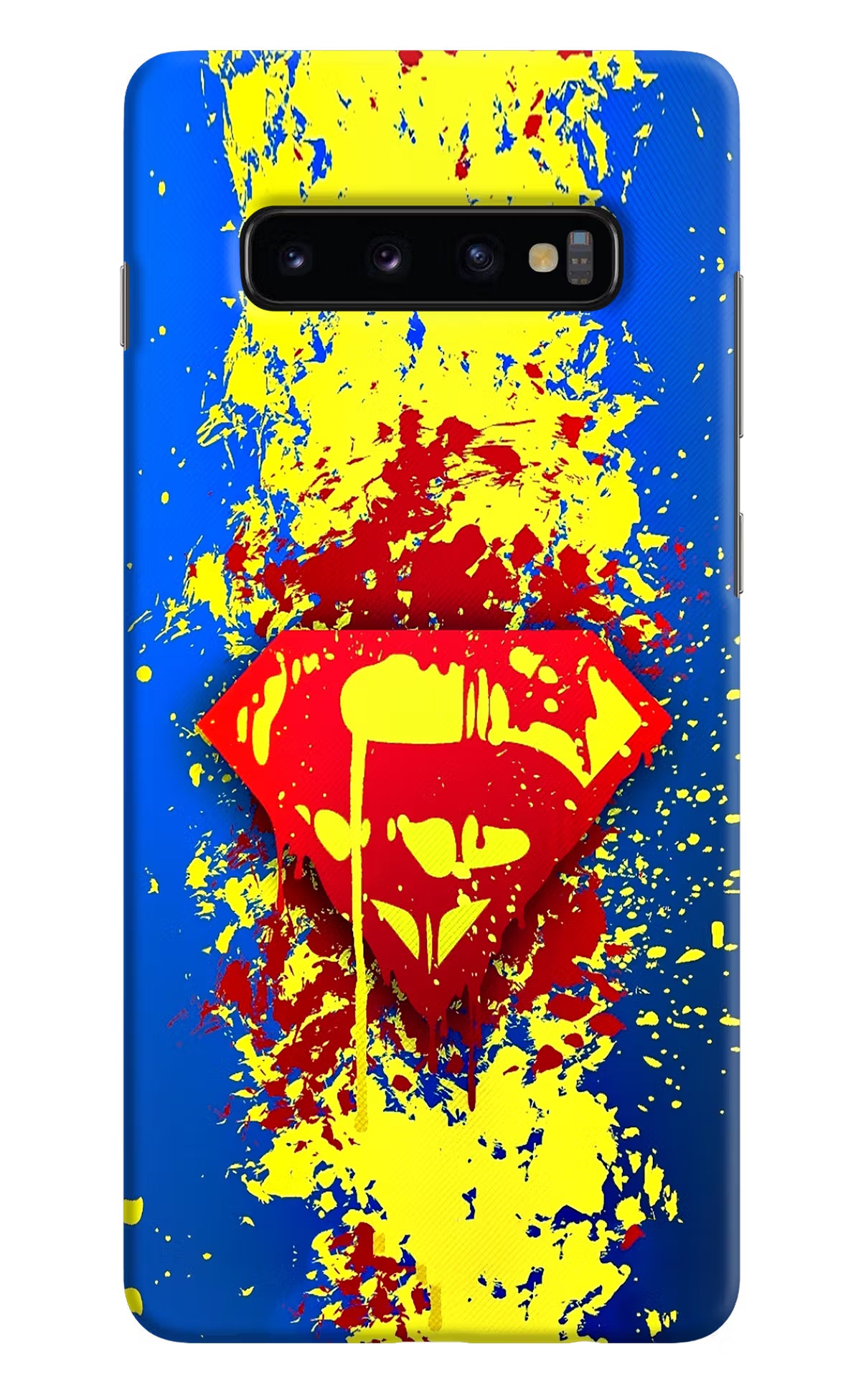 Superman logo Samsung S10 Plus Hard Case Back Cover by Casekaro