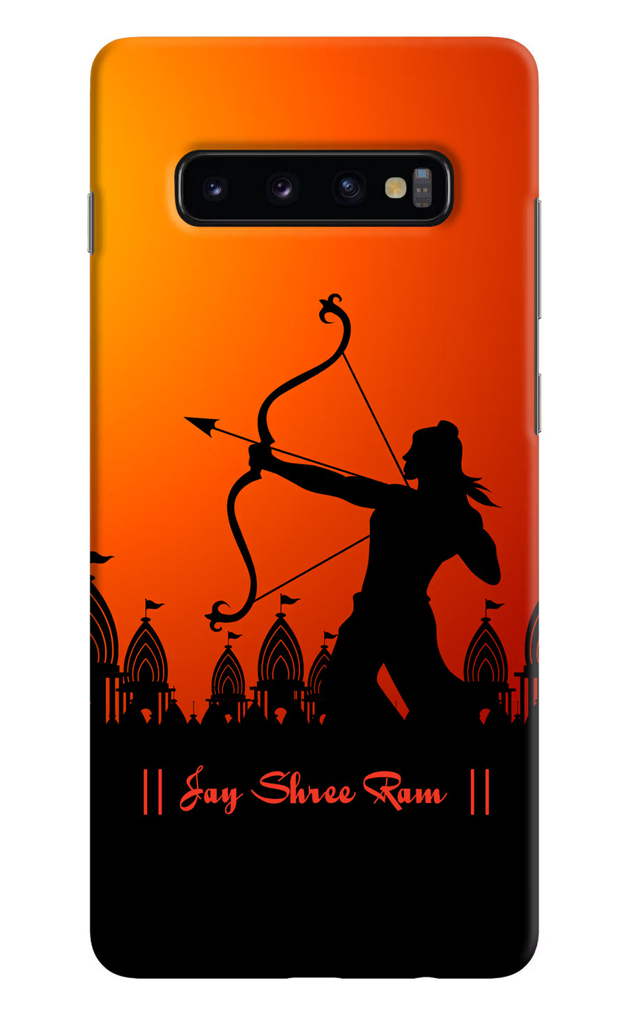 Lord Ram - 4 Samsung S10 Plus Back Cover, Hard case