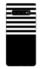 Black and White Print Samsung S10 Plus Hard Case Back Cover by Casekaro