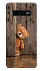 Teddy Wooden Samsung S10 Plus Hard Case Back Cover by Casekaro