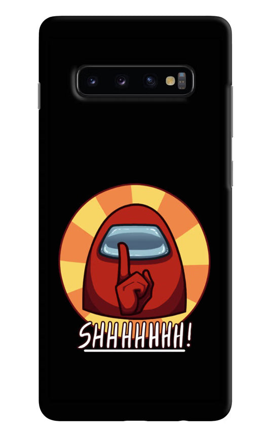 Among Us Shhh! Samsung S10 Plus Hard Case Back Cover by Casekaro