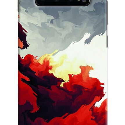 Fire Cloud Samsung S10 Plus Hard Case Back Cover by Casekaro