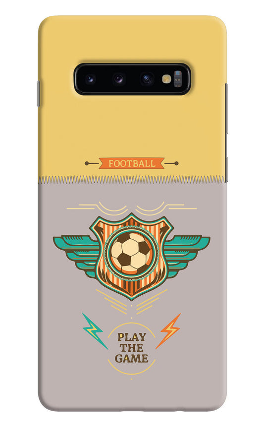 Football Samsung S10 Plus Hard Case Back Cover by Casekaro