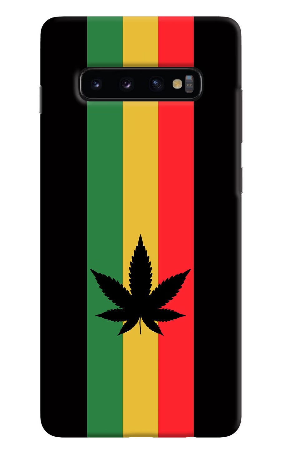 Weed Flag Samsung S10 Plus Back Cover, Hard case