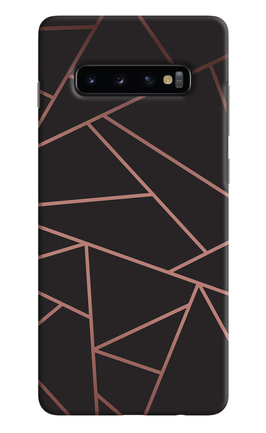 Geometric Pattern Samsung S10 Plus Hard Case Back Cover by Casekaro