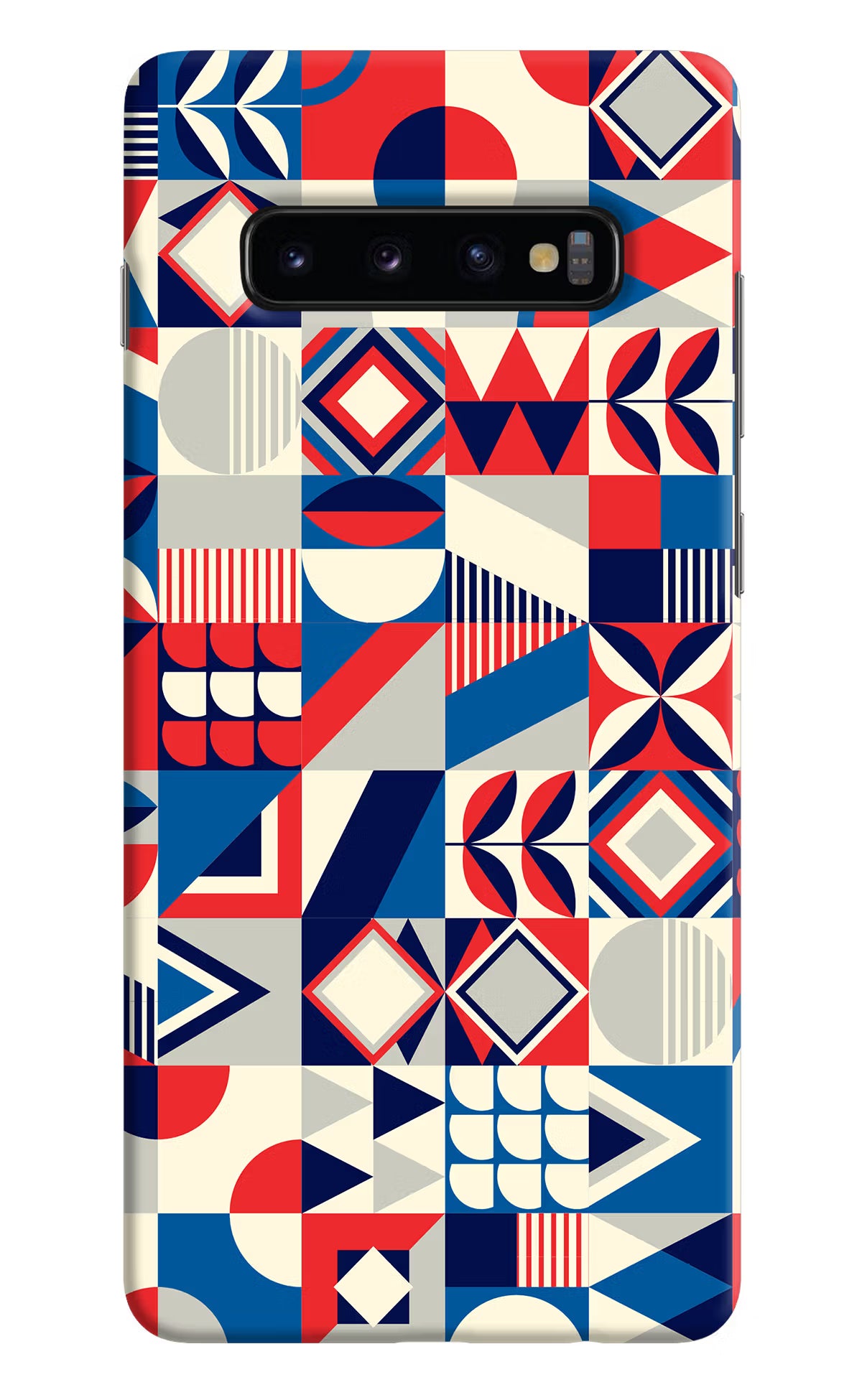Colorful Pattern Samsung S10 Plus Hard Case Back Cover by Casekaro