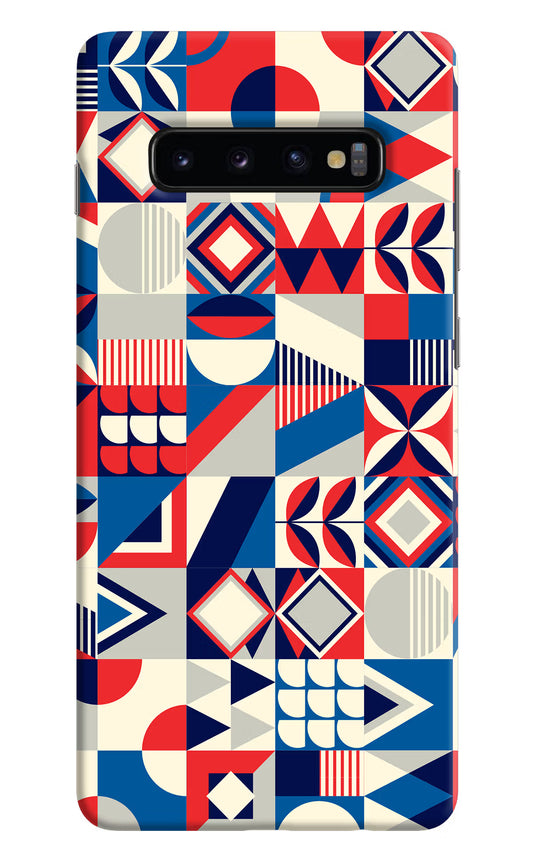 Colorful Pattern Samsung S10 Plus Hard Case Back Cover by Casekaro
