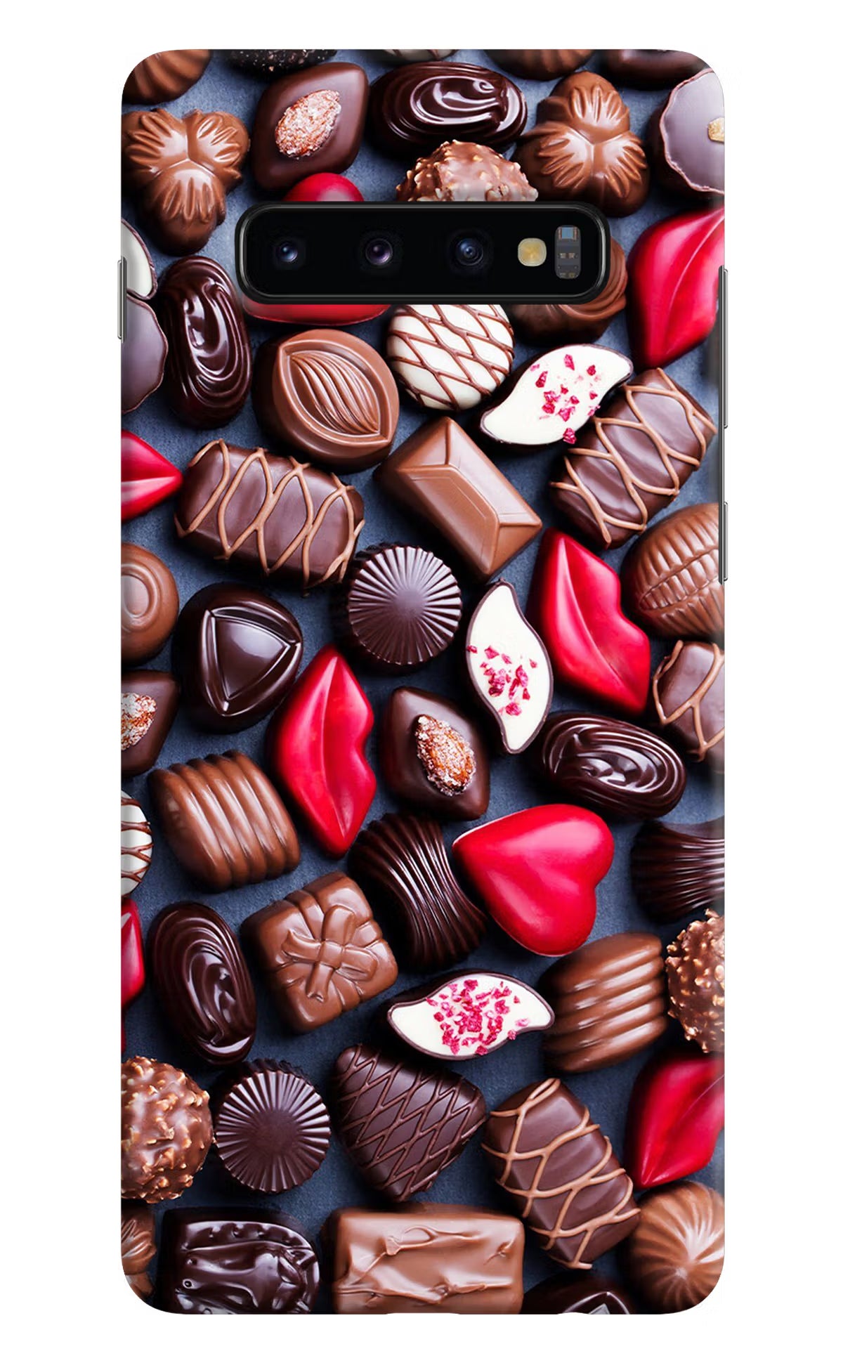 Chocolates Samsung S10 Plus Hard Case Back Cover by Casekaro