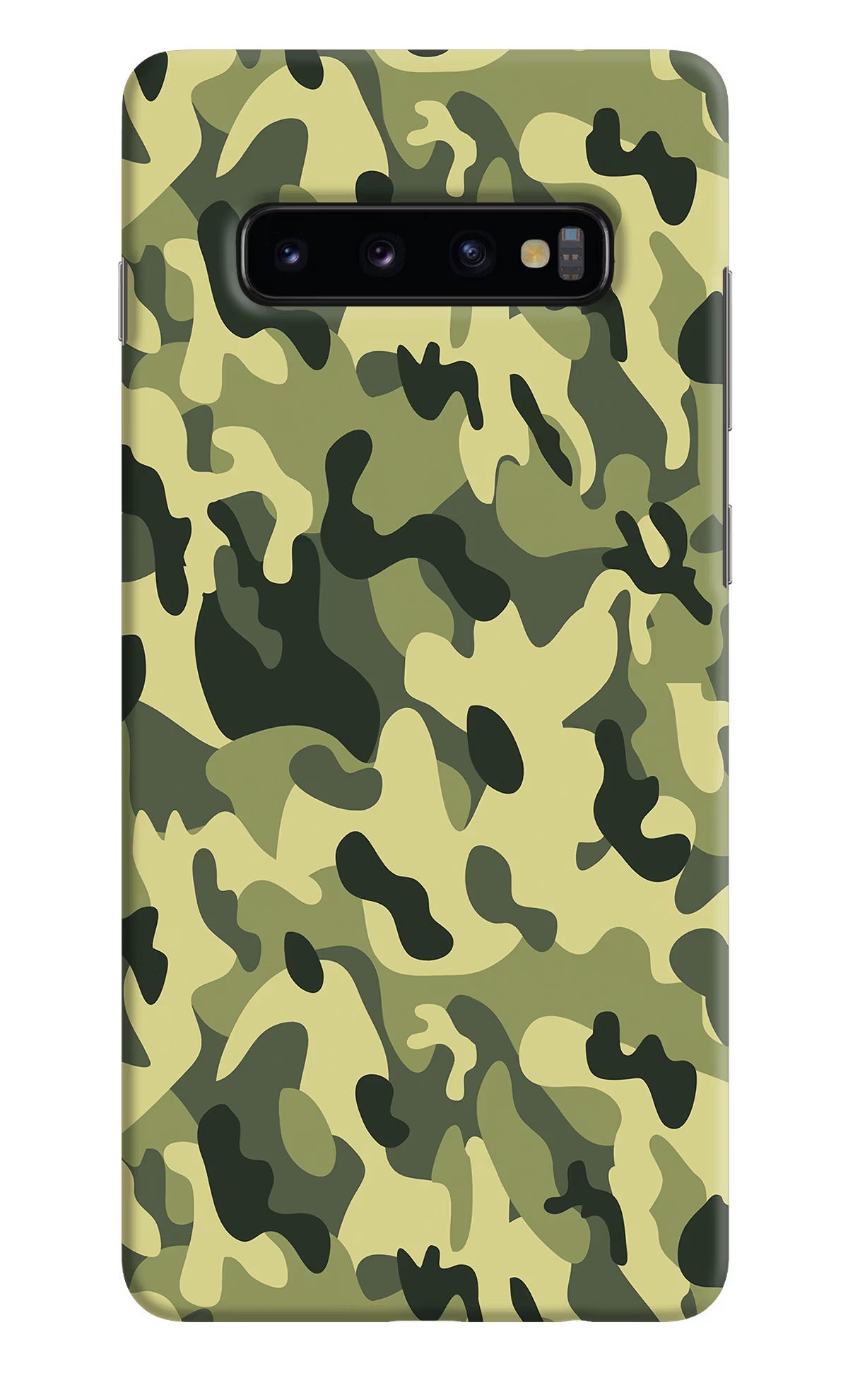 Camouflage Samsung S10 Plus Hard Case Back Cover by Casekaro