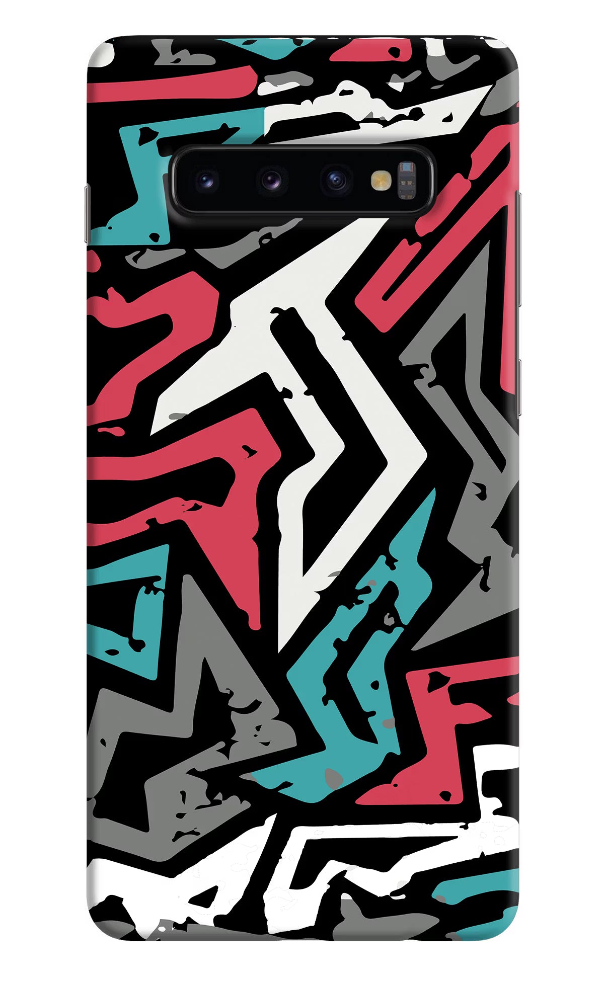 Geometric Graffiti Samsung S10 Plus Hard Case Back Cover by Casekaro