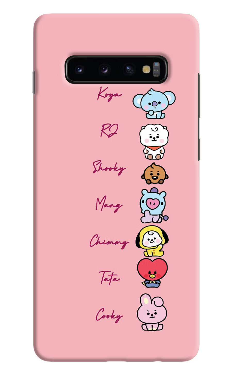 BTS names Samsung S10 Plus Back Cover, Hard case