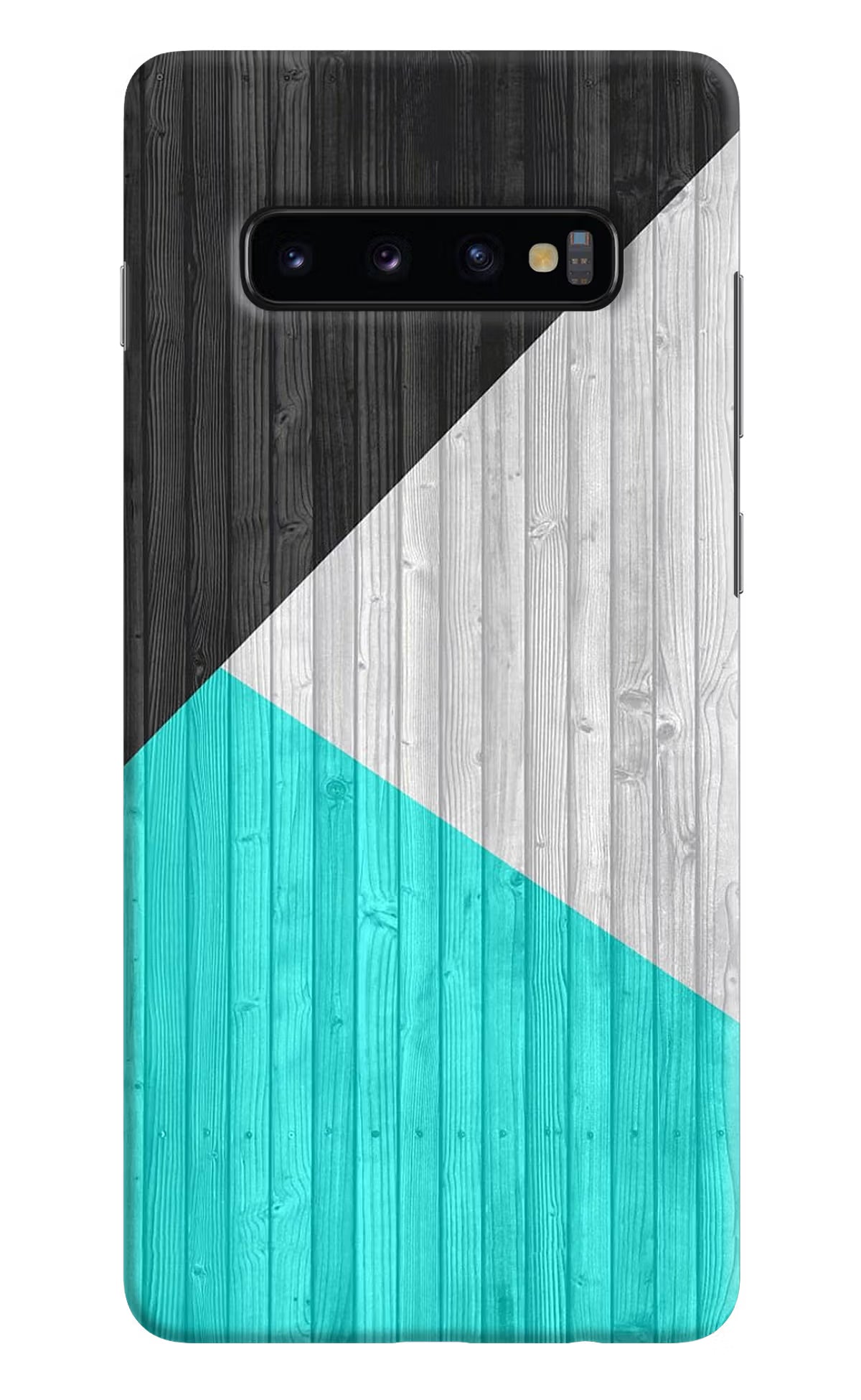 Wooden Abstract Samsung S10 Plus Hard Case Back Cover by Casekaro