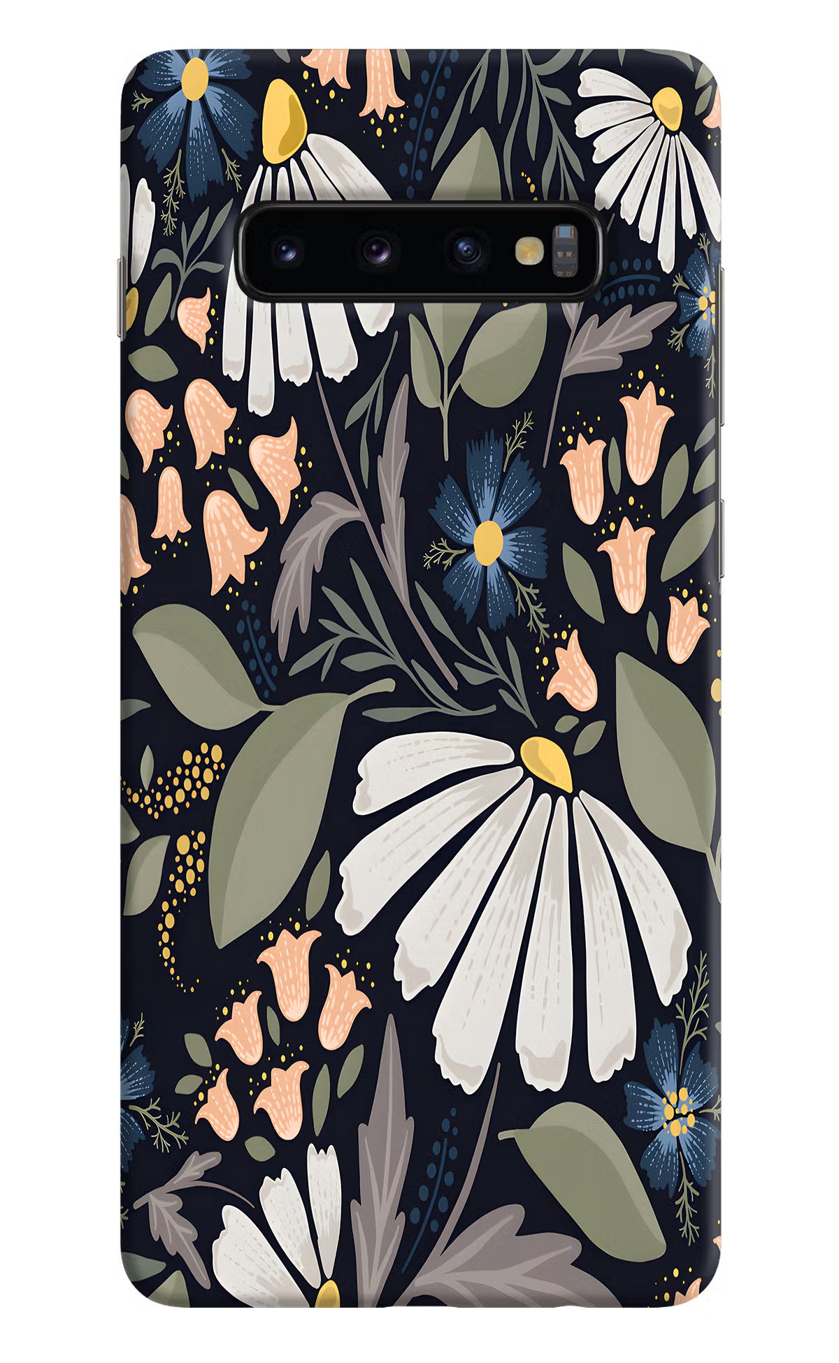 Flowers Art Samsung S10 Plus Hard Case Back Cover by Casekaro