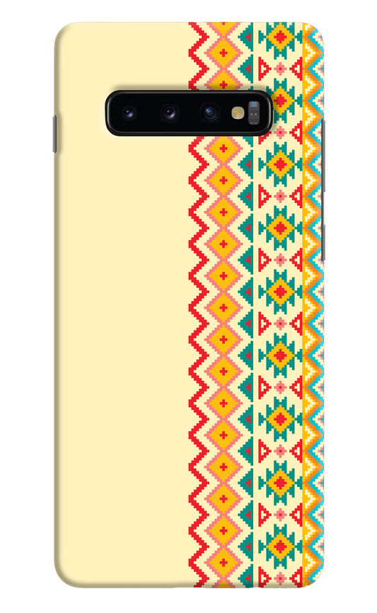 Ethnic Seamless Samsung S10 Plus Hard Case Back Cover by Casekaro