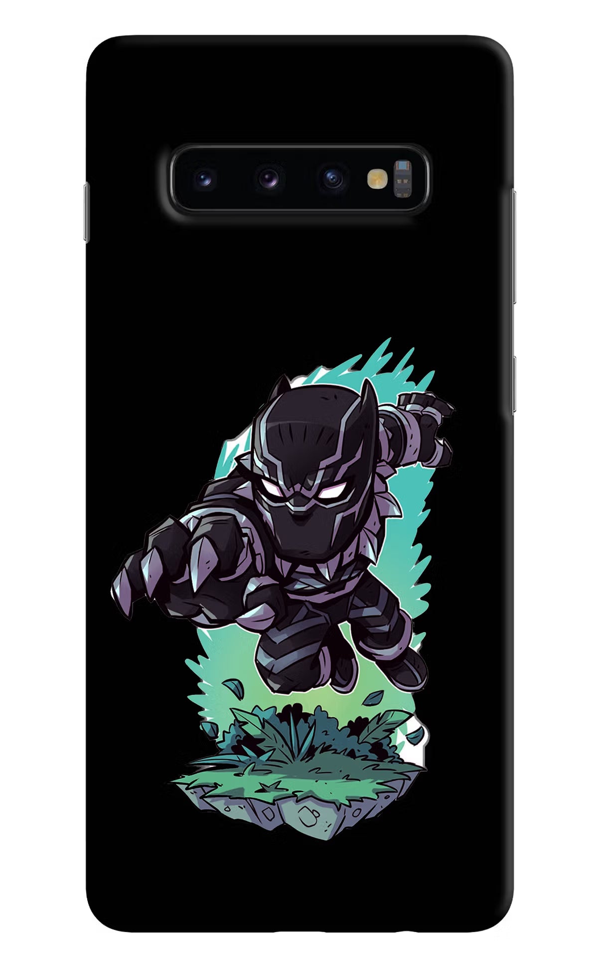 Black Panther Samsung S10 Plus Hard Case Back Cover by Casekaro