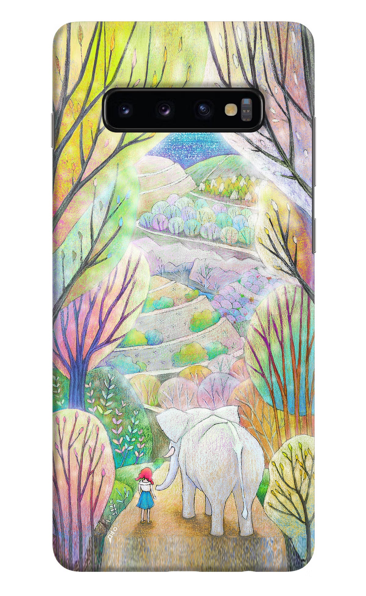 Nature Painting Samsung S10 Plus Hard Case Back Cover by Casekaro