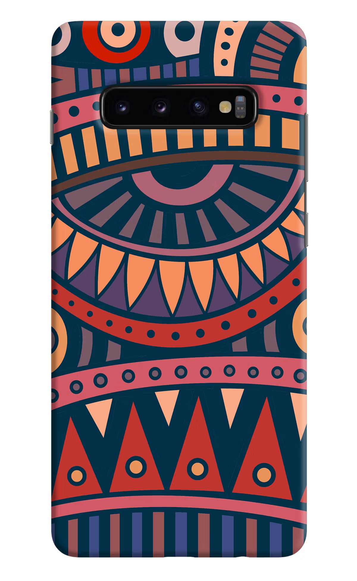 African Culture Design Samsung S10 Plus Hard Case Back Cover by Casekaro