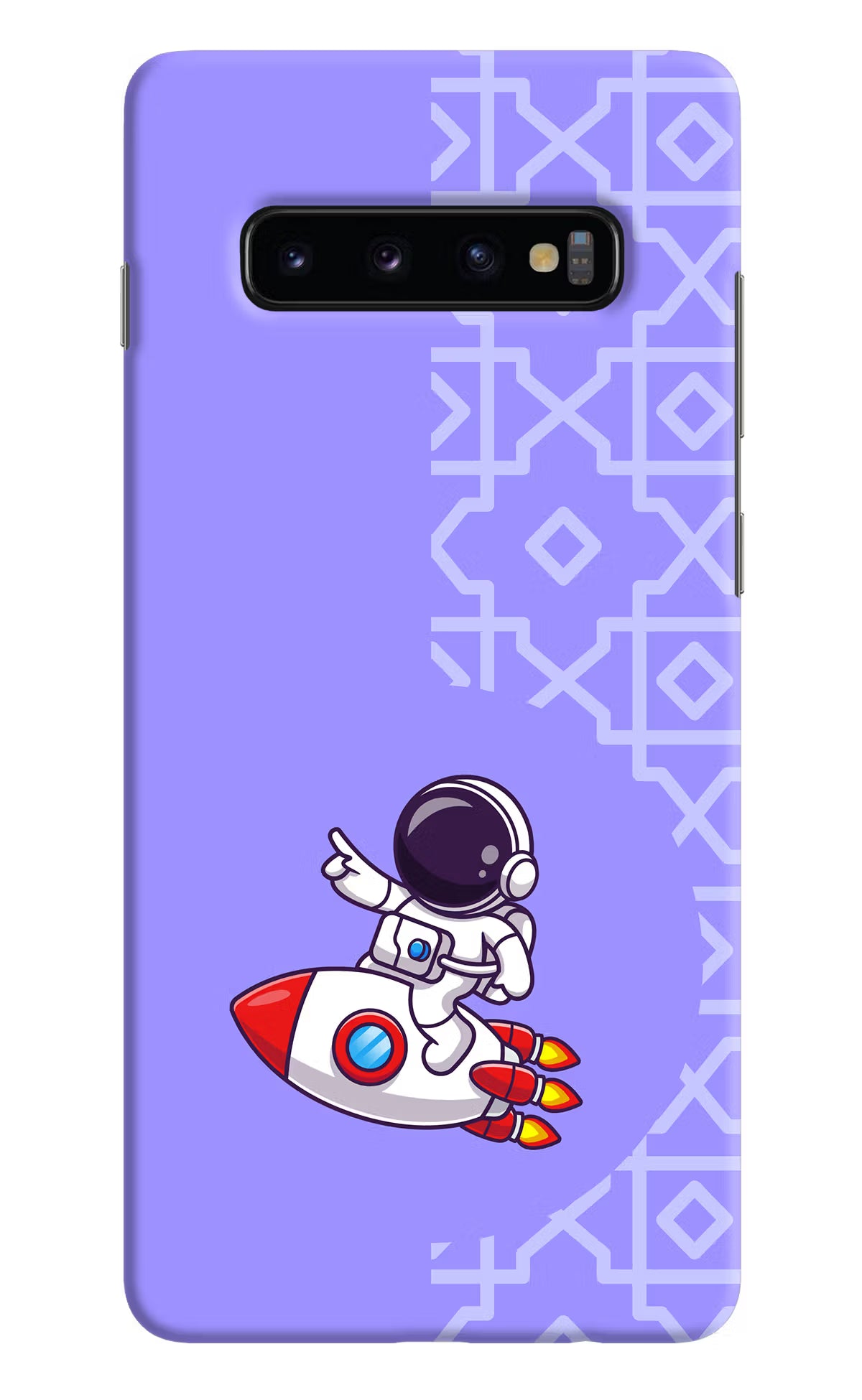 Cute Astronaut Samsung S10 Plus Hard Case Back Cover by Casekaro