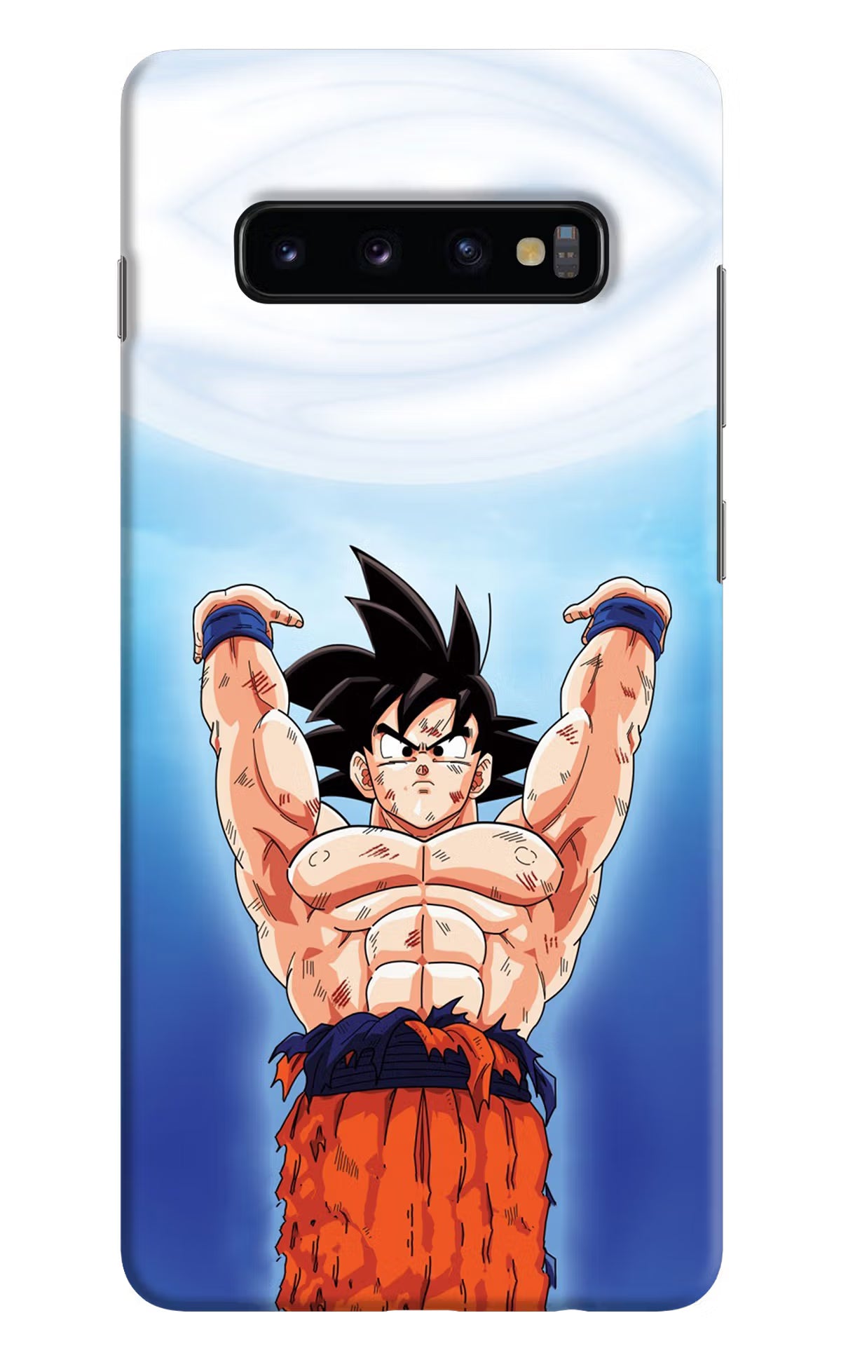 Goku Power Samsung S10 Plus Hard Case Back Cover by Casekaro