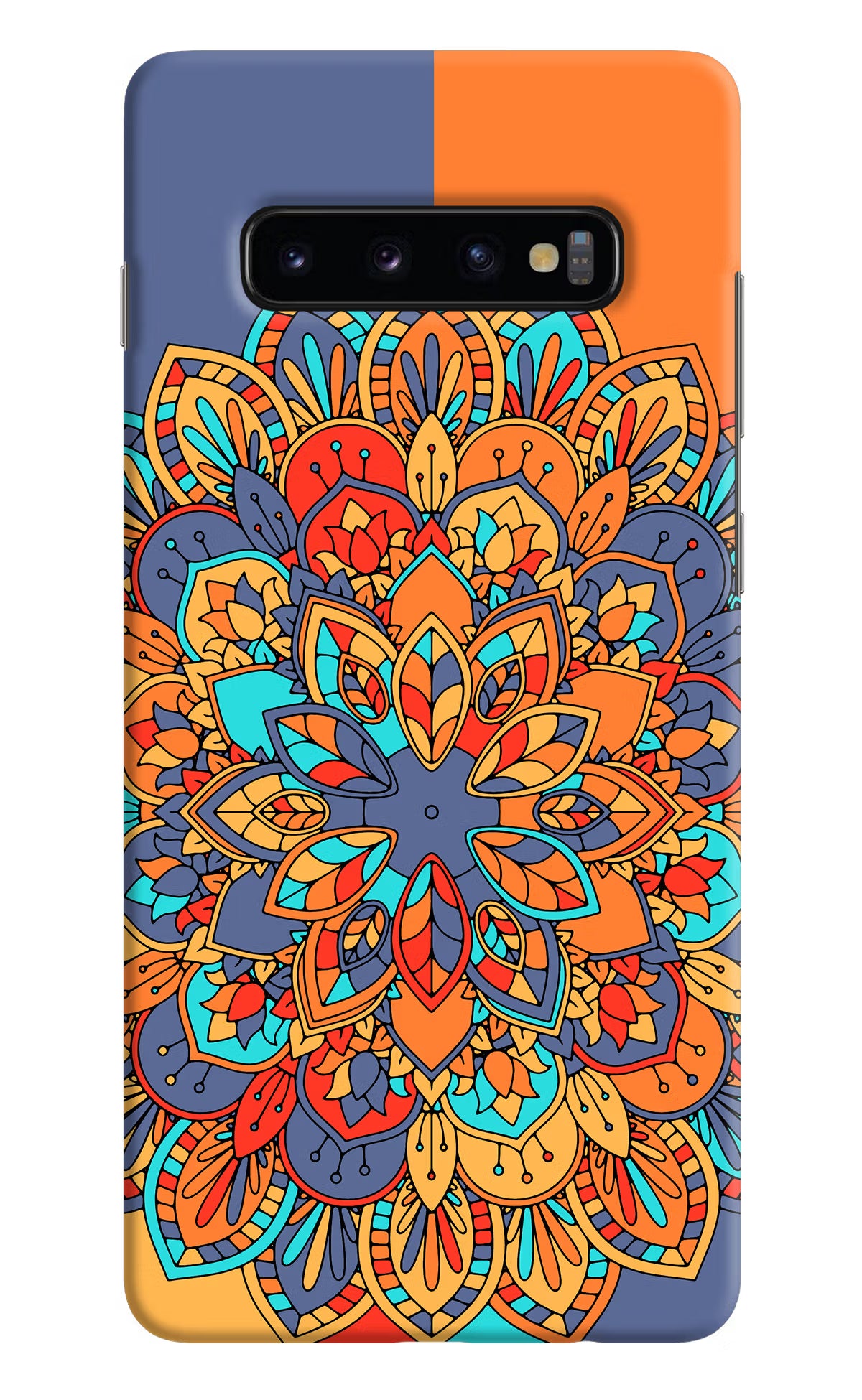 Color Mandala Samsung S10 Plus Hard Case Back Cover by Casekaro