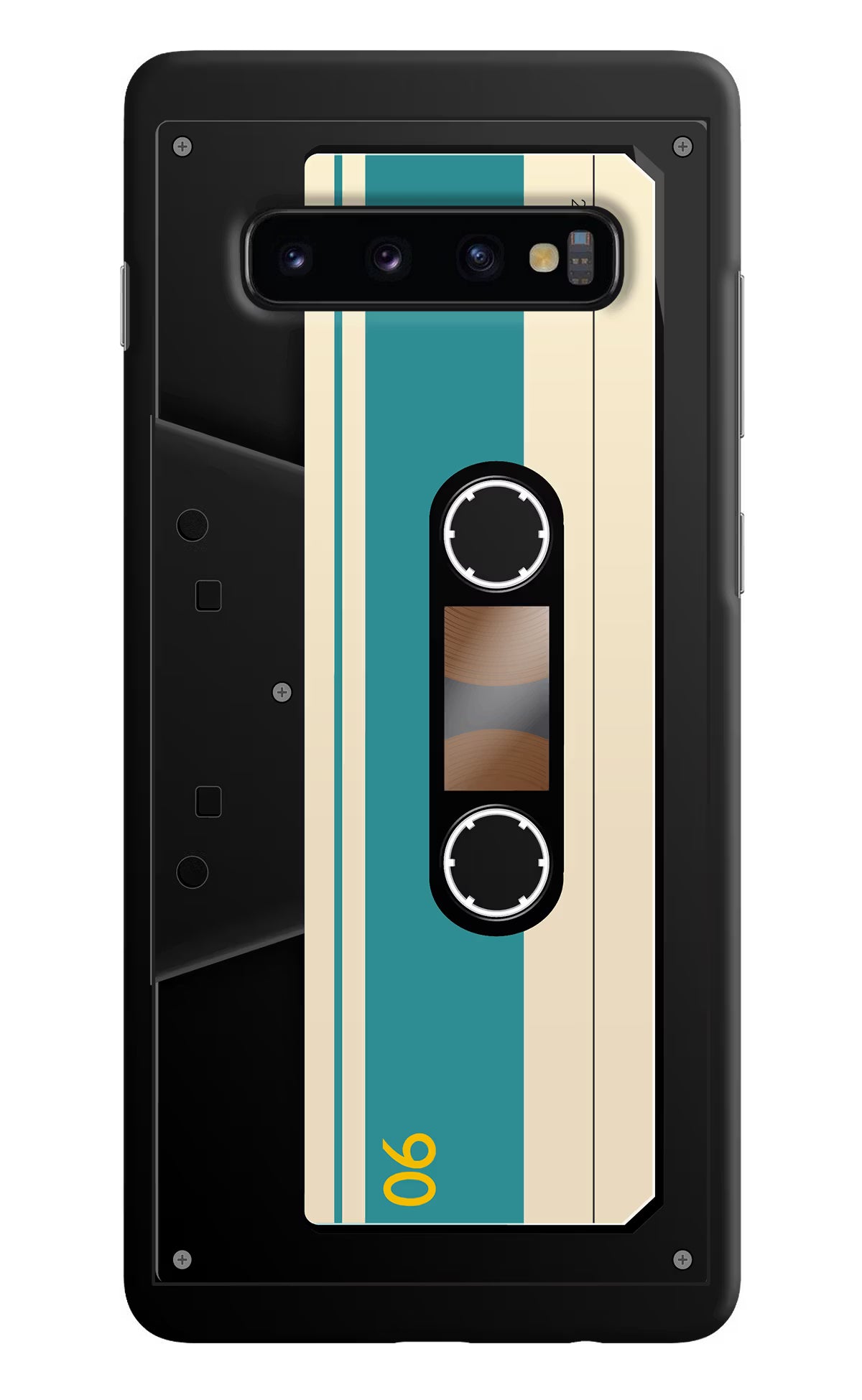 Cassette Samsung S10 Plus Hard Case Back Cover by Casekaro