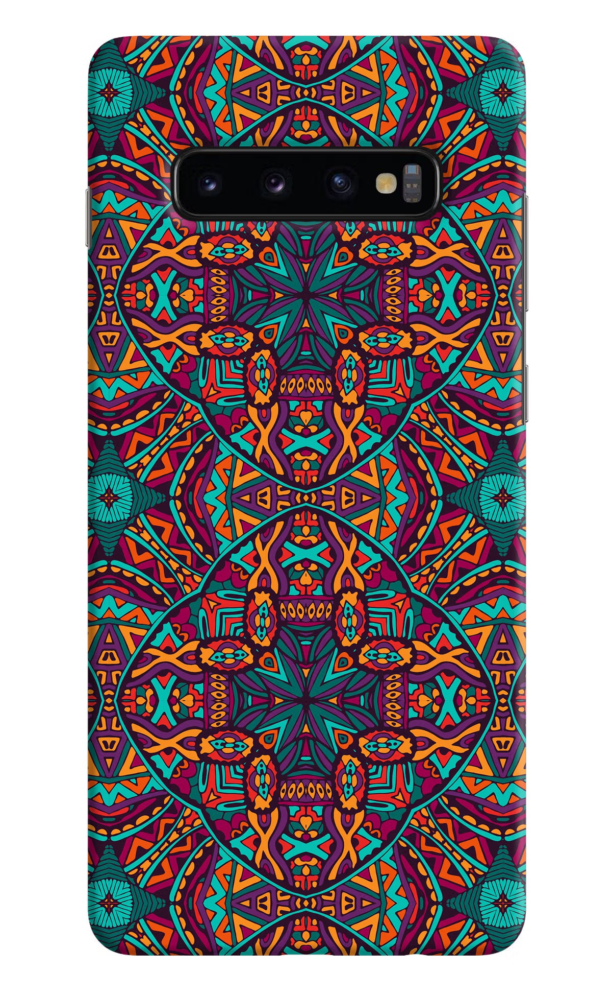 Colour Mandala Samsung S10 Plus Hard Case Back Cover by Casekaro