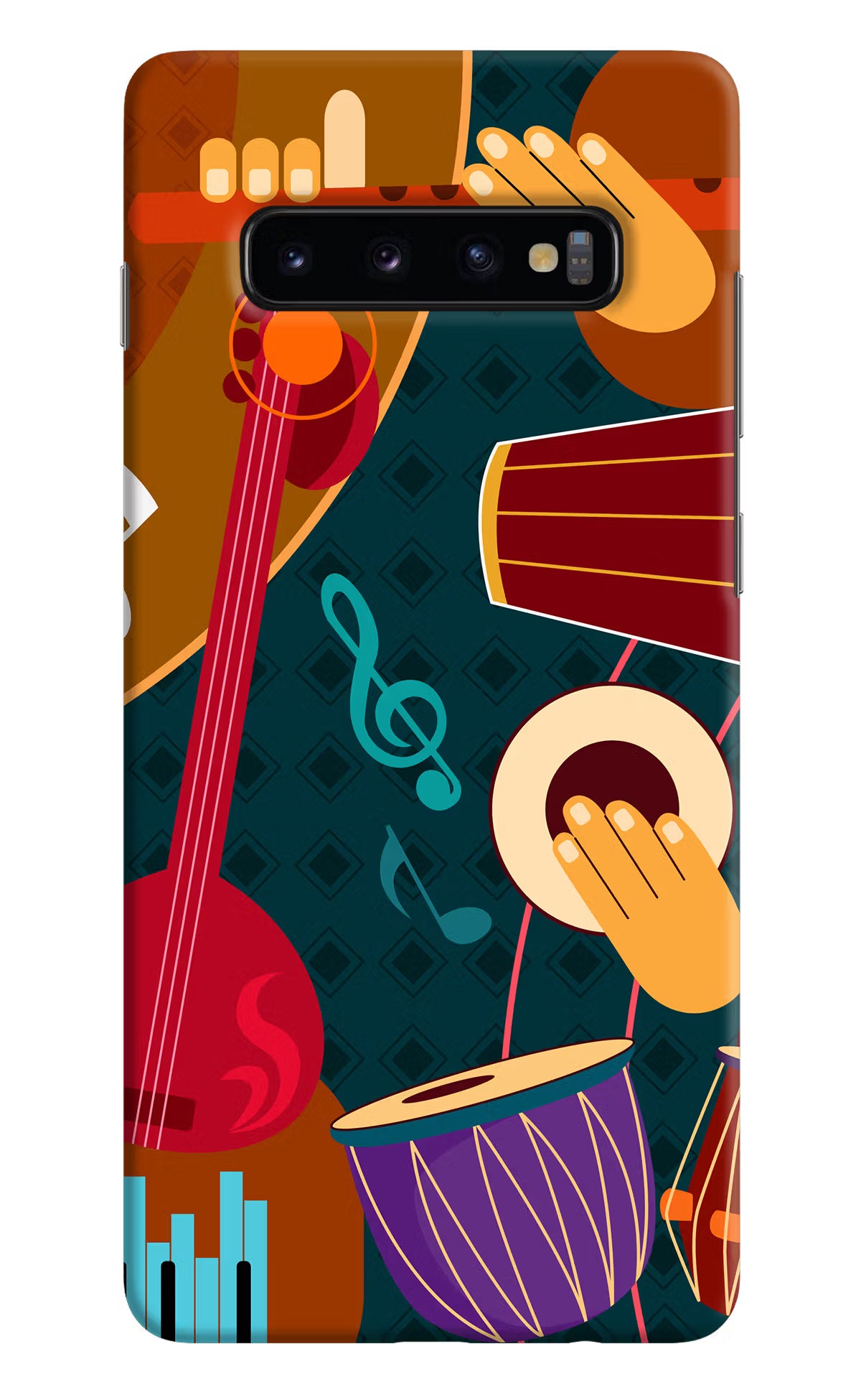 Music Instrument Samsung S10 Plus Hard Case Back Cover by Casekaro