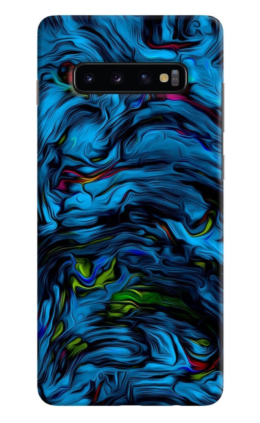 Dark Blue Abstract Samsung S10 Plus Hard Case Back Cover by Casekaro