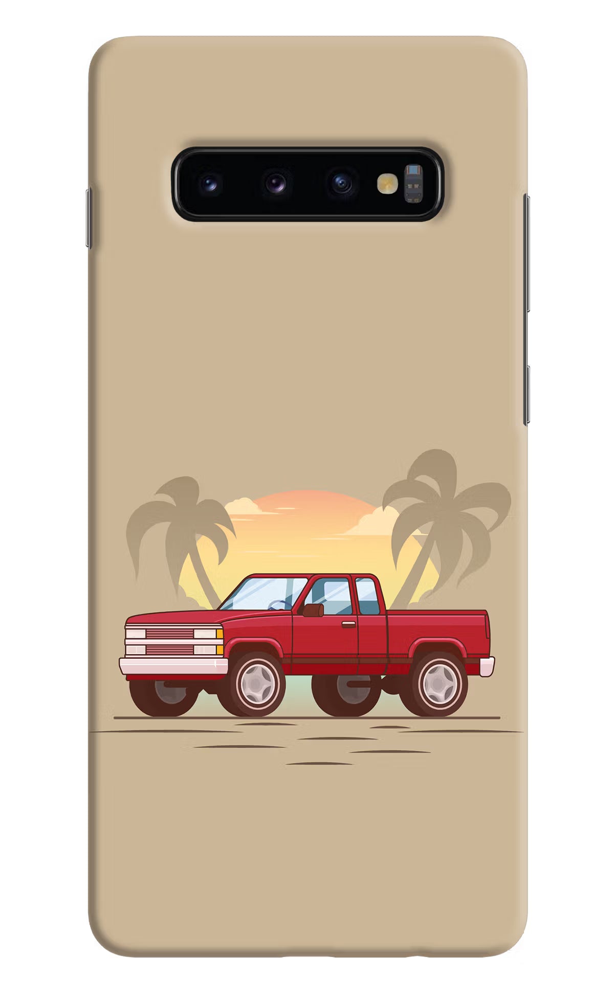 Desert Classic Drive Samsung S10 Plus Hard Case Back Cover by Casekaro