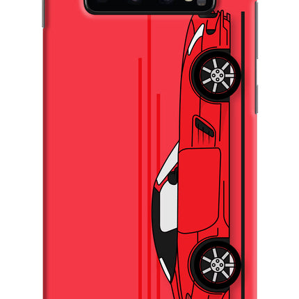 Red Velocity Samsung S10 Plus Hard Case Back Cover by Casekaro