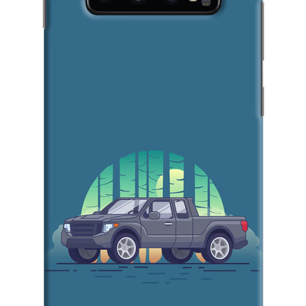Retro Garage Vibe Samsung S10 Plus Hard Case Back Cover by Casekaro