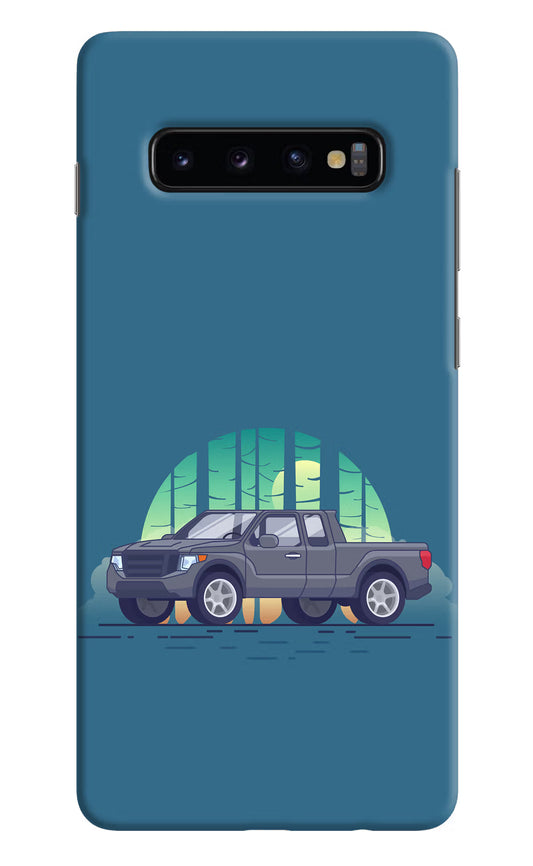 Retro Garage Vibe Samsung S10 Plus Hard Case Back Cover by Casekaro