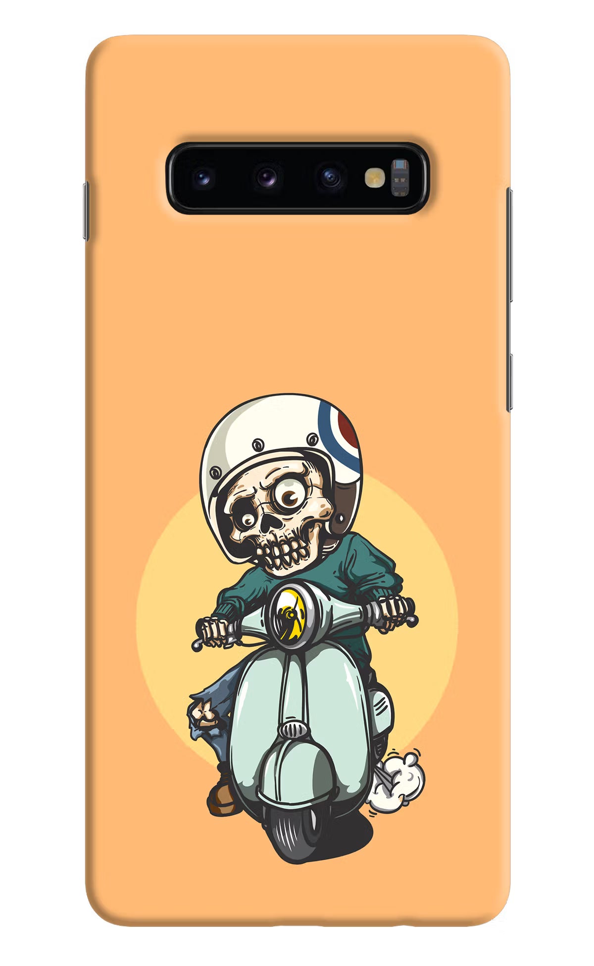 Undead Biker Samsung S10 Plus Hard Case Back Cover by Casekaro