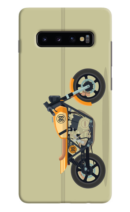 Vertical Speedster Samsung S10 Plus Hard Case Back Cover by Casekaro