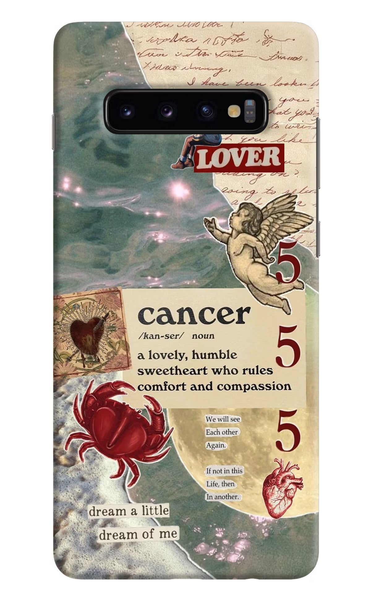 Cancer Zodiac Samsung S10 Plus Hard Case Back Cover by Casekaro