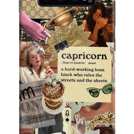 Capricorn Zodiac Samsung S10 Plus Hard Case Back Cover by Casekaro