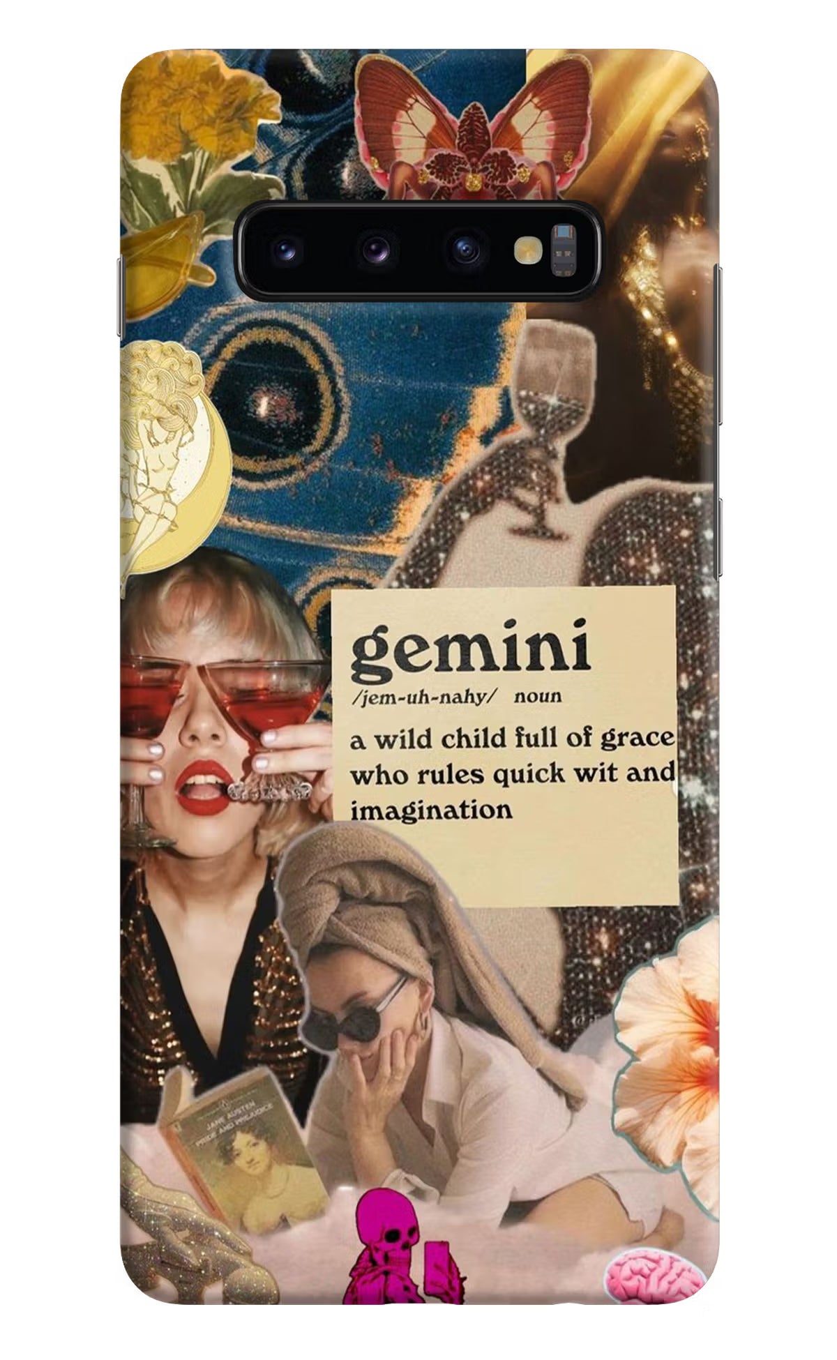 Gemini Zodiac Samsung S10 Plus Hard Case Back Cover by Casekaro