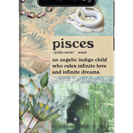 Pisces Zodiac Samsung S10 Plus Hard Case Back Cover by Casekaro