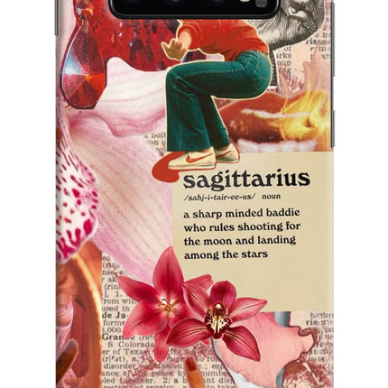 Sagittarius Zodiac Samsung S10 Plus Hard Case Back Cover by Casekaro