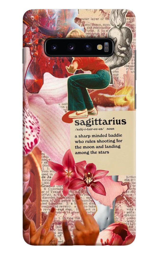 Sagittarius Zodiac Samsung S10 Plus Hard Case Back Cover by Casekaro