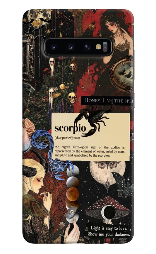 Scorpio Zodiac Samsung S10 Plus Hard Case Back Cover by Casekaro